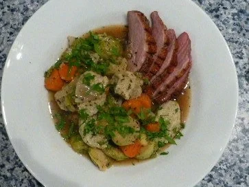 Enteneintopf mit Kürbiskern-Klößchen - Rezept - Bild Nr. 8