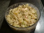 kartoffelsalat meine art,scharf und süß abgeschmeckt - Rezept
