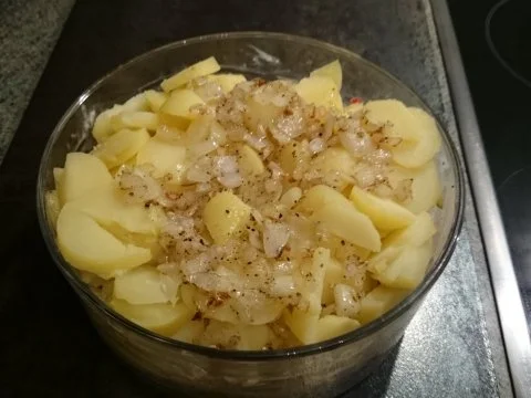 Rezept: kartoffelsalat meine art,scharf und süß abgeschmeckt Bild Nr. 3 kartoffelsalat meine art,scharf und süß abgeschmeckt - Rezept - Bild Nr. 3