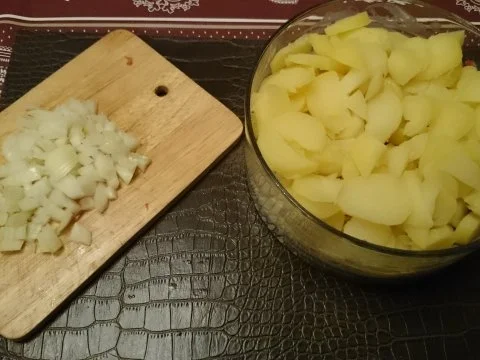 Rezept: kartoffelsalat meine art,scharf und süß abgeschmeckt Bild Nr. 6 kartoffelsalat meine art,scharf und süß abgeschmeckt - Rezept - Bild Nr. 6