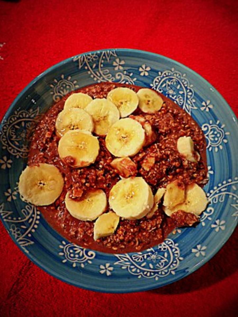 Bilder für Frühstück: Bananen-Erdnussmus-Müsli - Rezept