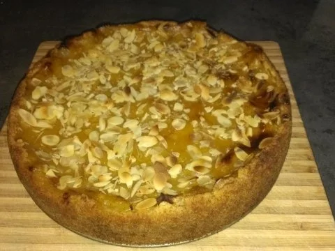 Apfelkuchen mit Pudding - Rezept