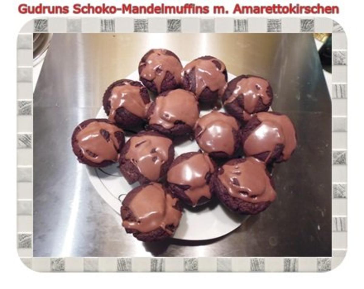 Muffins: Schoko-Mandelmuffins mit Marzipan und Amarettokirschen - Rezept - Bild Nr. 20