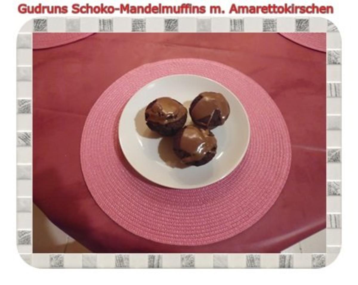 Muffins: Schoko-Mandelmuffins mit Marzipan und Amarettokirschen - Rezept - Bild Nr. 21