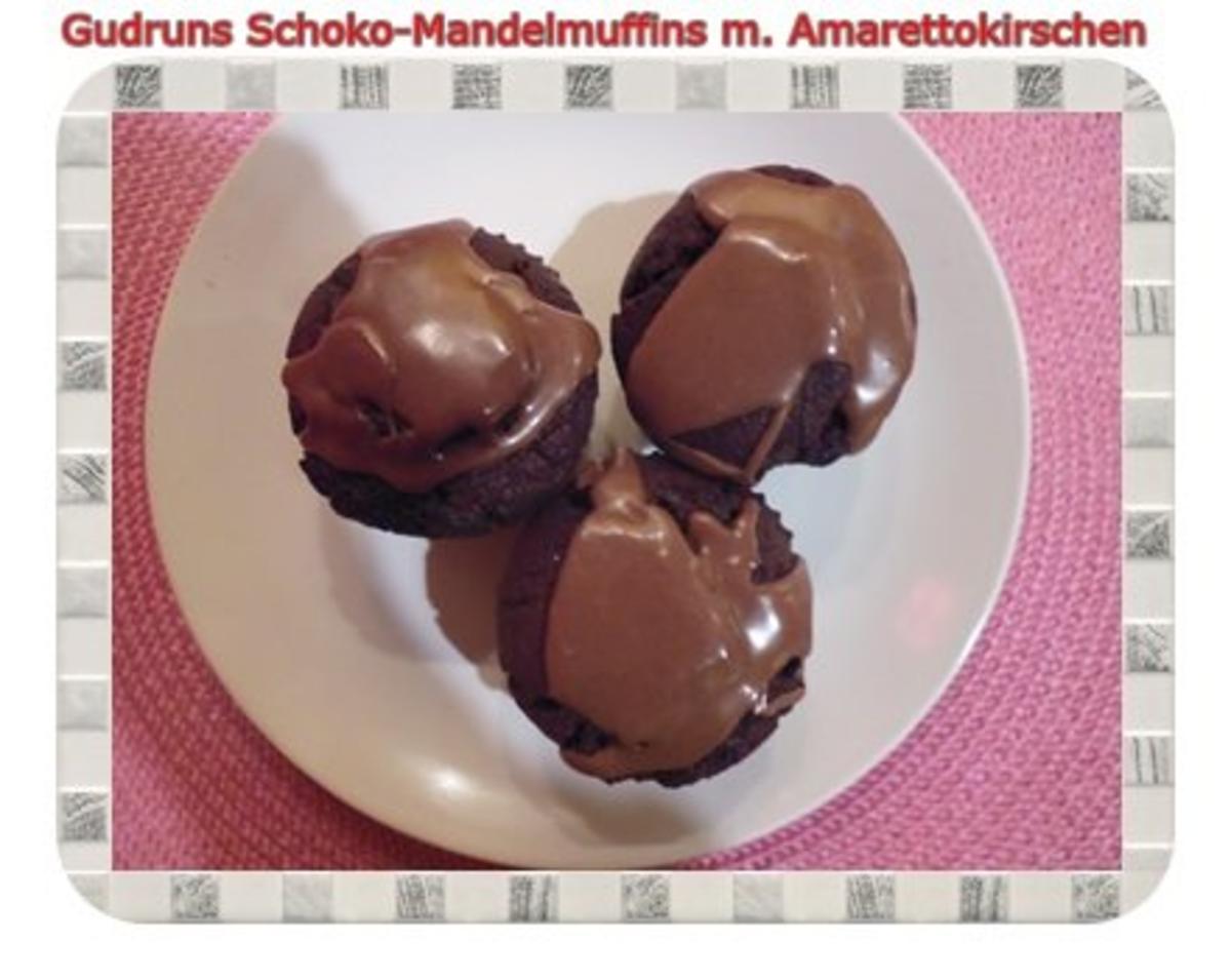 Muffins: Schoko-Mandelmuffins mit Marzipan und Amarettokirschen - Rezept - Bild Nr. 22