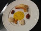Gamba und Jakobsmuschel an Safransoße und Lavendelhonig karamellisierten Feigen - Rezept