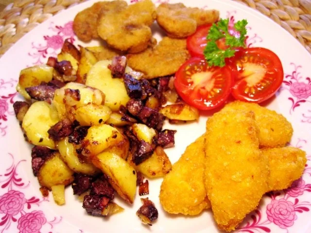 Geröstel mit Pfälzer Blutwurst - Rezept