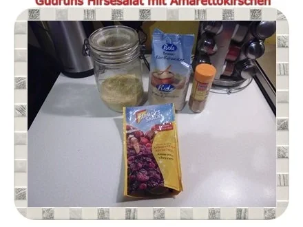 Gesundes: Hirsesalat mit Amarettokirschen - Rezept - Bild Nr. 2