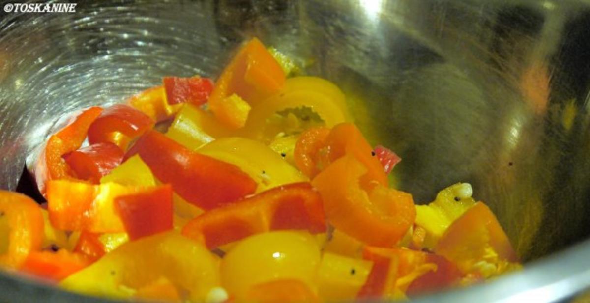 Kartoffel-Curry mit Hähnchenbeinen und Brotchips - Rezept - Bild Nr. 3