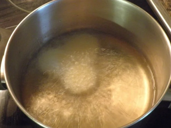 Karotten - Orangen - Mousse, Steckrüben - Apfel - Creme und karamellisierte Kartoffelchips - Rezept - Bild Nr. 8