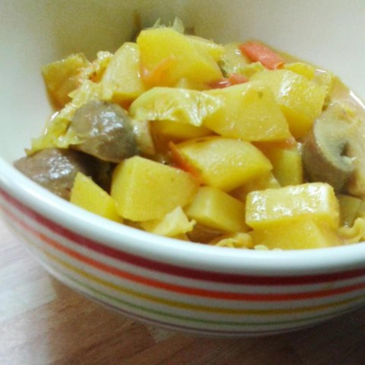 Kartoffel-Wirsing-Curry - Rezept