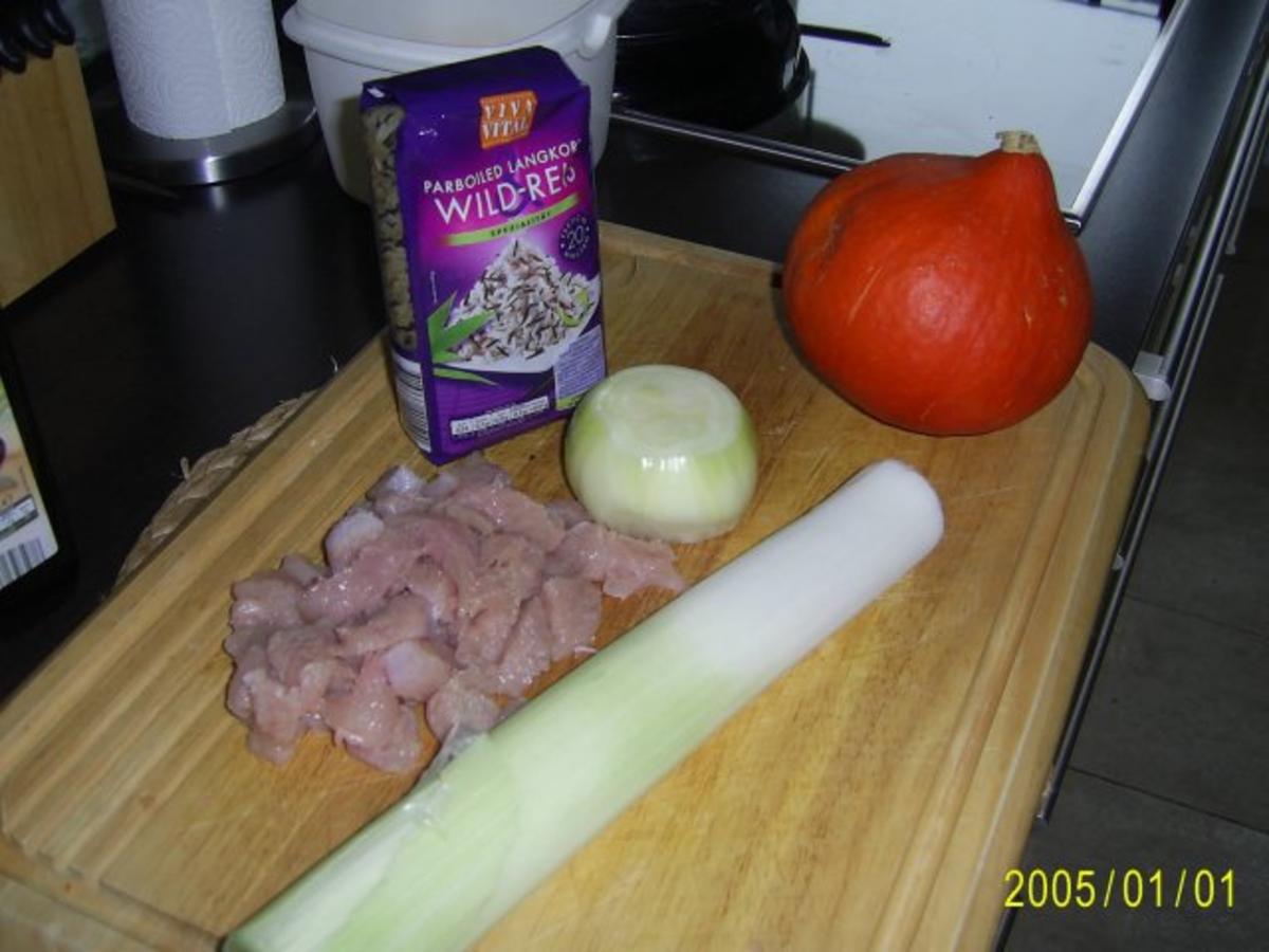Zartes Putengeschnetzeltes mit Kürbis & Wildreis - Rezept - Bild Nr. 2