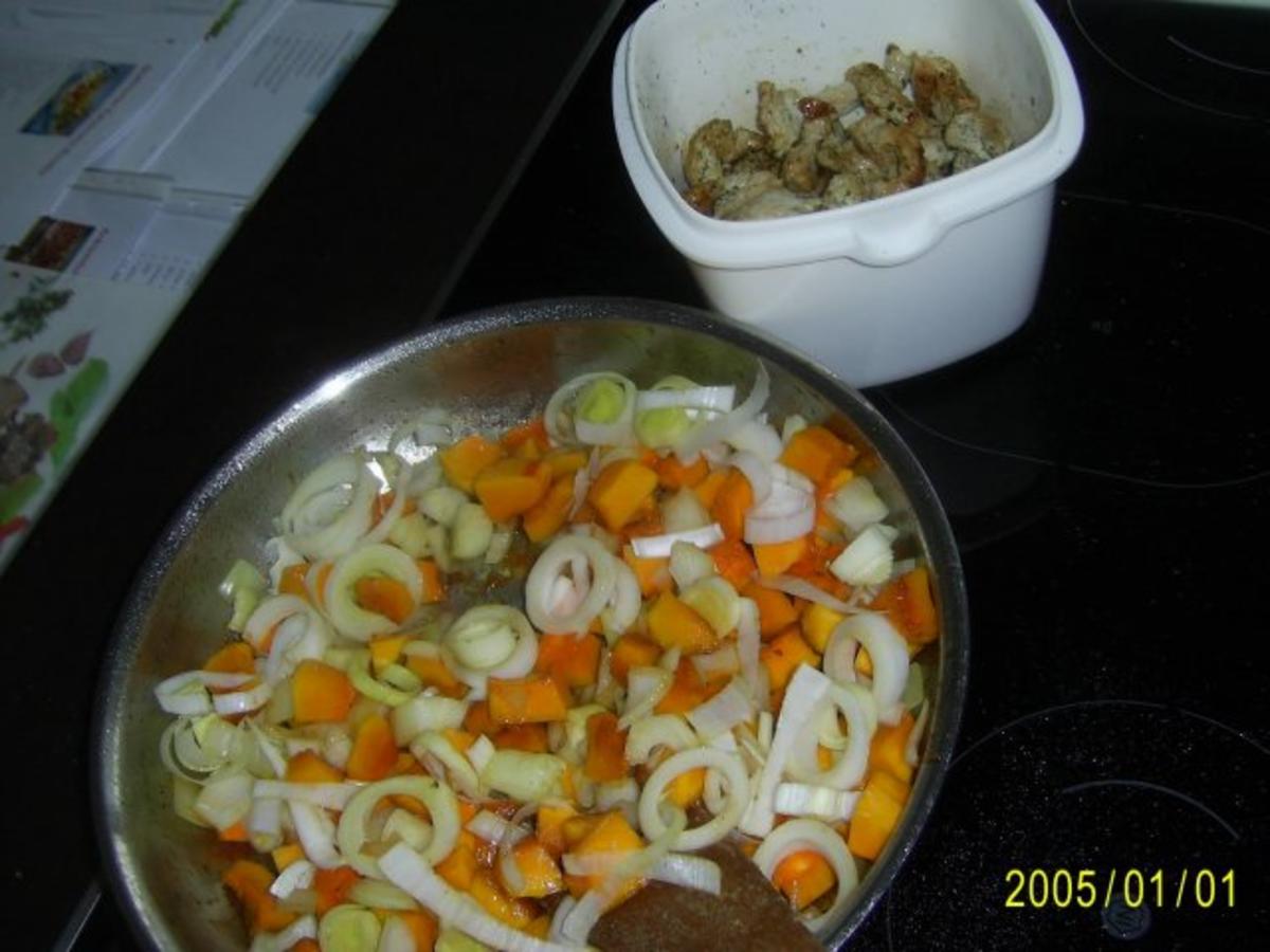 Zartes Putengeschnetzeltes mit Kürbis & Wildreis - Rezept - Bild Nr. 7