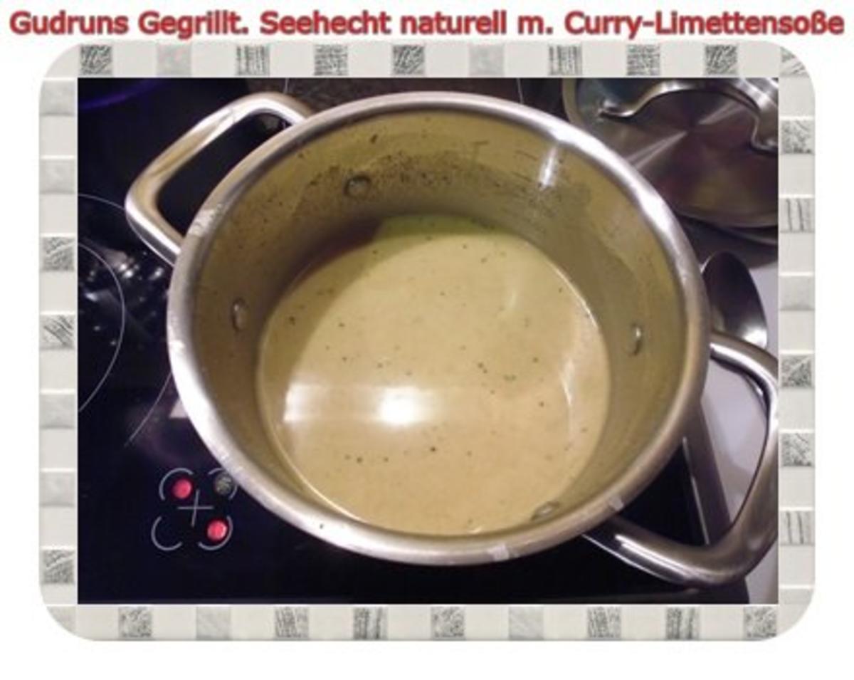 Fisch: Gegrillter Seehecht naturell mit Curry-Limettensoße - Rezept - Bild Nr. 9