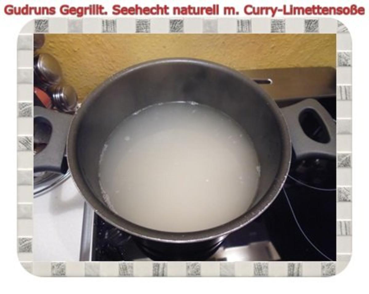 Fisch: Gegrillter Seehecht naturell mit Curry-Limettensoße - Rezept - Bild Nr. 11