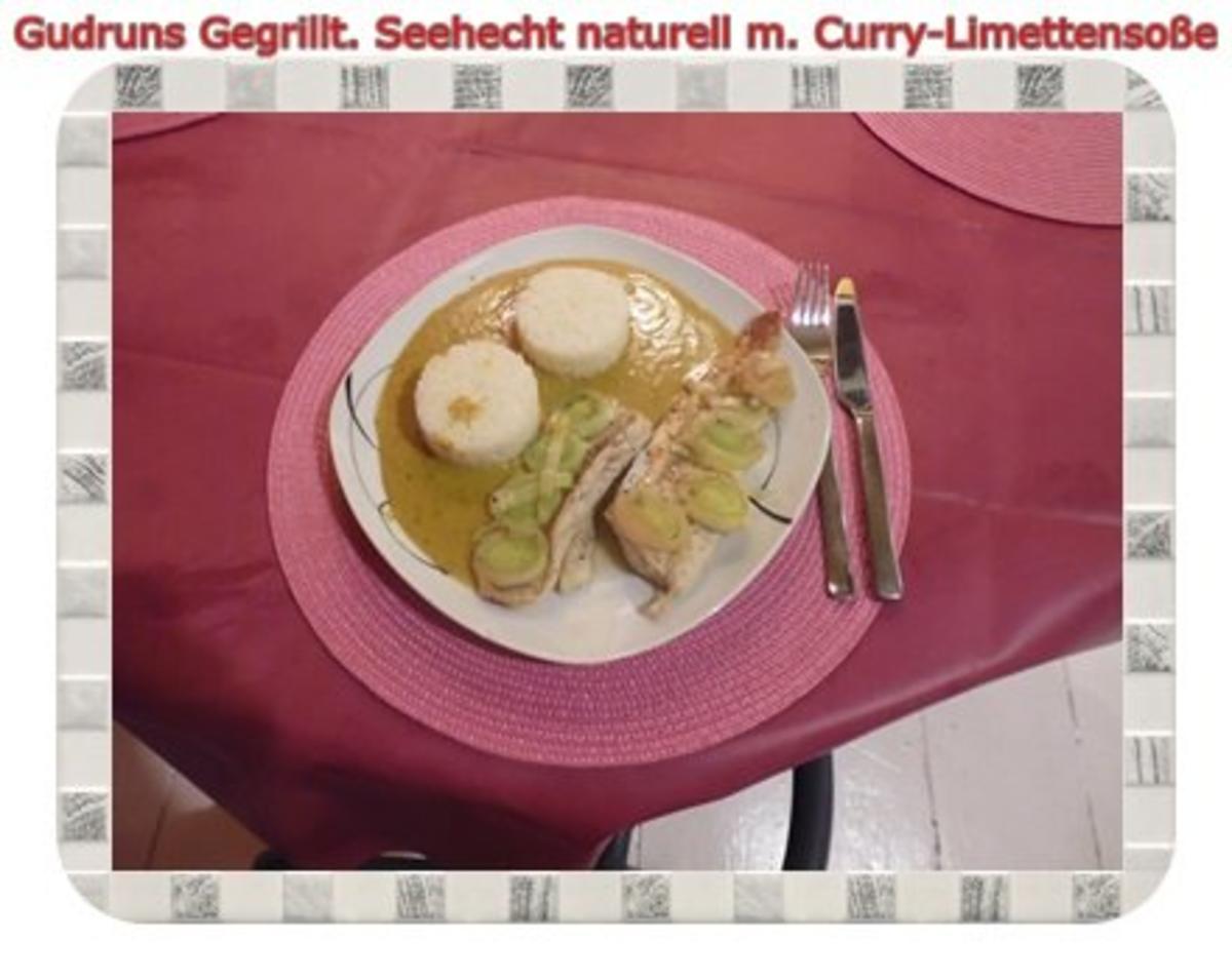Fisch: Gegrillter Seehecht naturell mit Curry-Limettensoße - Rezept - Bild Nr. 13