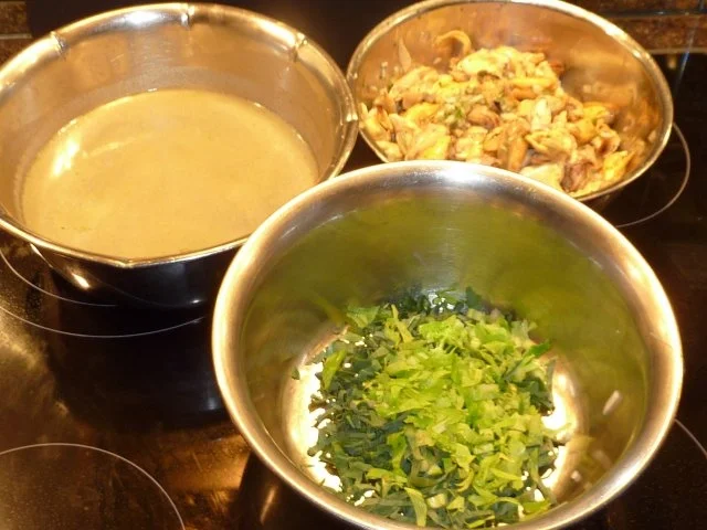 Lachs- Miesmuscheln auf Gemüse an Safransauce. - Rezept - Bild Nr. 5