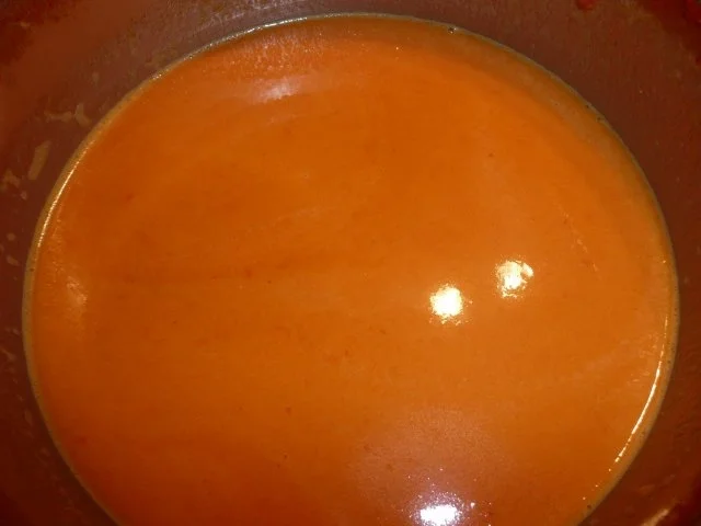 Putenschnitzel in Paprika - Rahm - Soße an Kroketten mit Rotkohl - Apfelsalat - Rezept - Bild Nr. 10