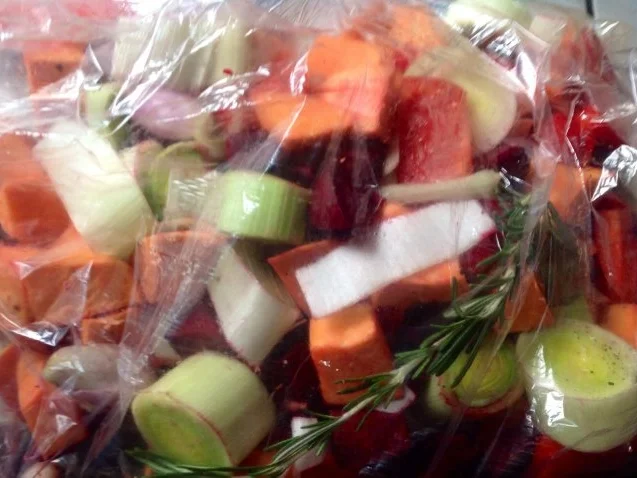 Rezept: Polenta mit Gemüse aus dem Bratschlauch Bild Nr. 14 Polenta mit Gemüse aus dem Bratschlauch - Rezept - Bild Nr. 14