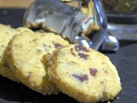 Heidesand mit Rum-Cranberries - Rezept