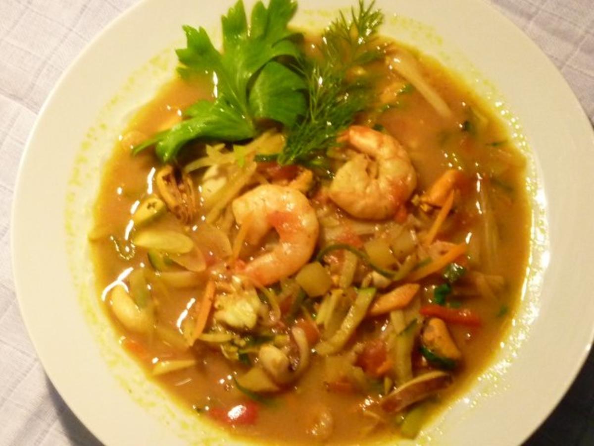 Curry Fisch Suppe - Rezept