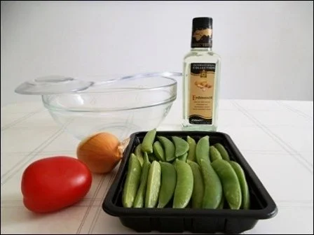 Rezept: Kalbsbraten mit Mini Knackerbsen und tournierten Kartoffeln dazu Bild Nr. 4 Kalbsbraten mit Mini Knackerbsen und tournierten Kartoffeln dazu - Rezept - Bild Nr. 4