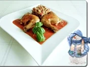 Schmackhafte Hähnchenschenkel  mit Taboulé - Rezept