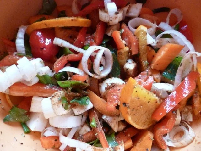 Ofengemüse süßsauer - Rezept