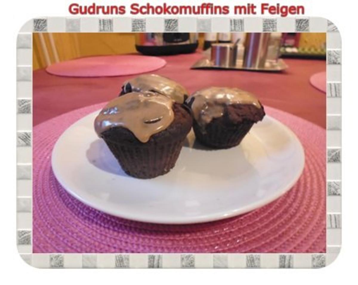 Muffins: Schokomuffins mit Feigen - Rezept