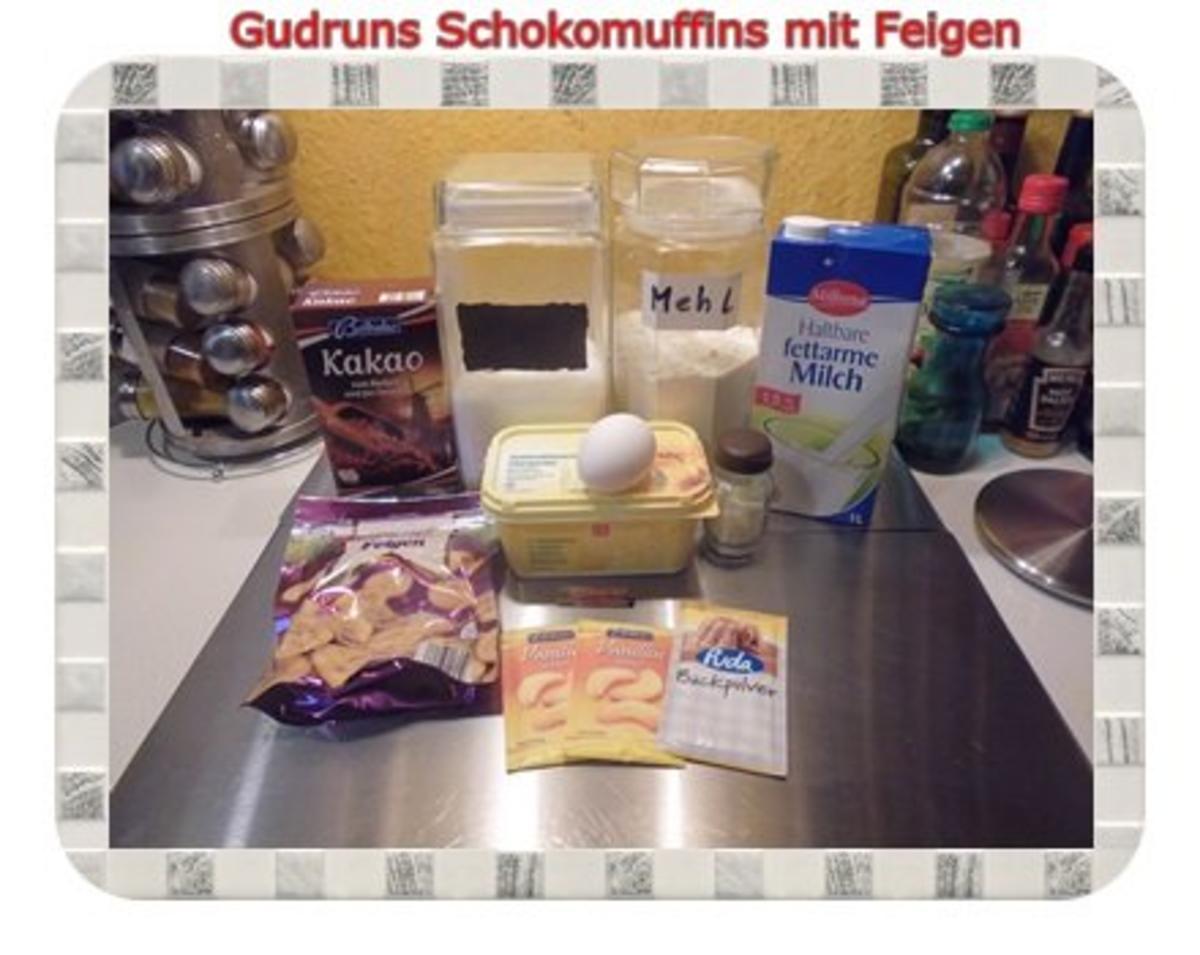 Muffins: Schokomuffins mit Feigen - Rezept - Bild Nr. 2