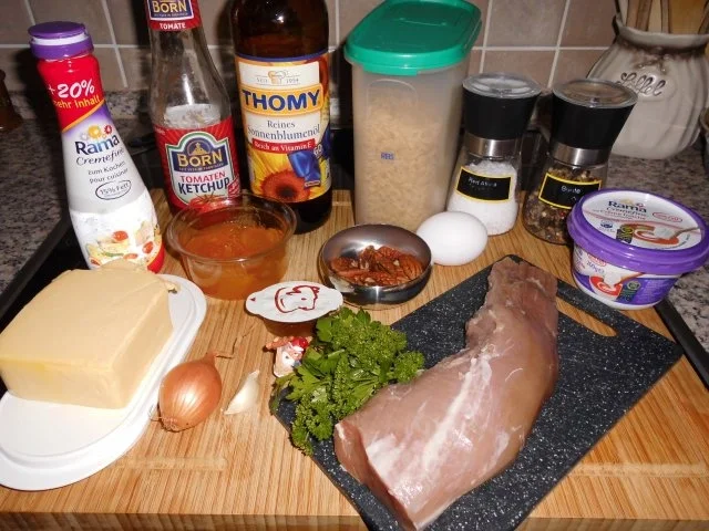 Rezept: Schweinefilet mit Pecanuss-Reis-Füllung>> Bild Nr. 2 Schweinefilet mit Pecanuss-Reis-Füllung>> - Rezept - Bild Nr. 2