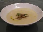 Selleriecremesuppe mit Steinpilzen - Rezept