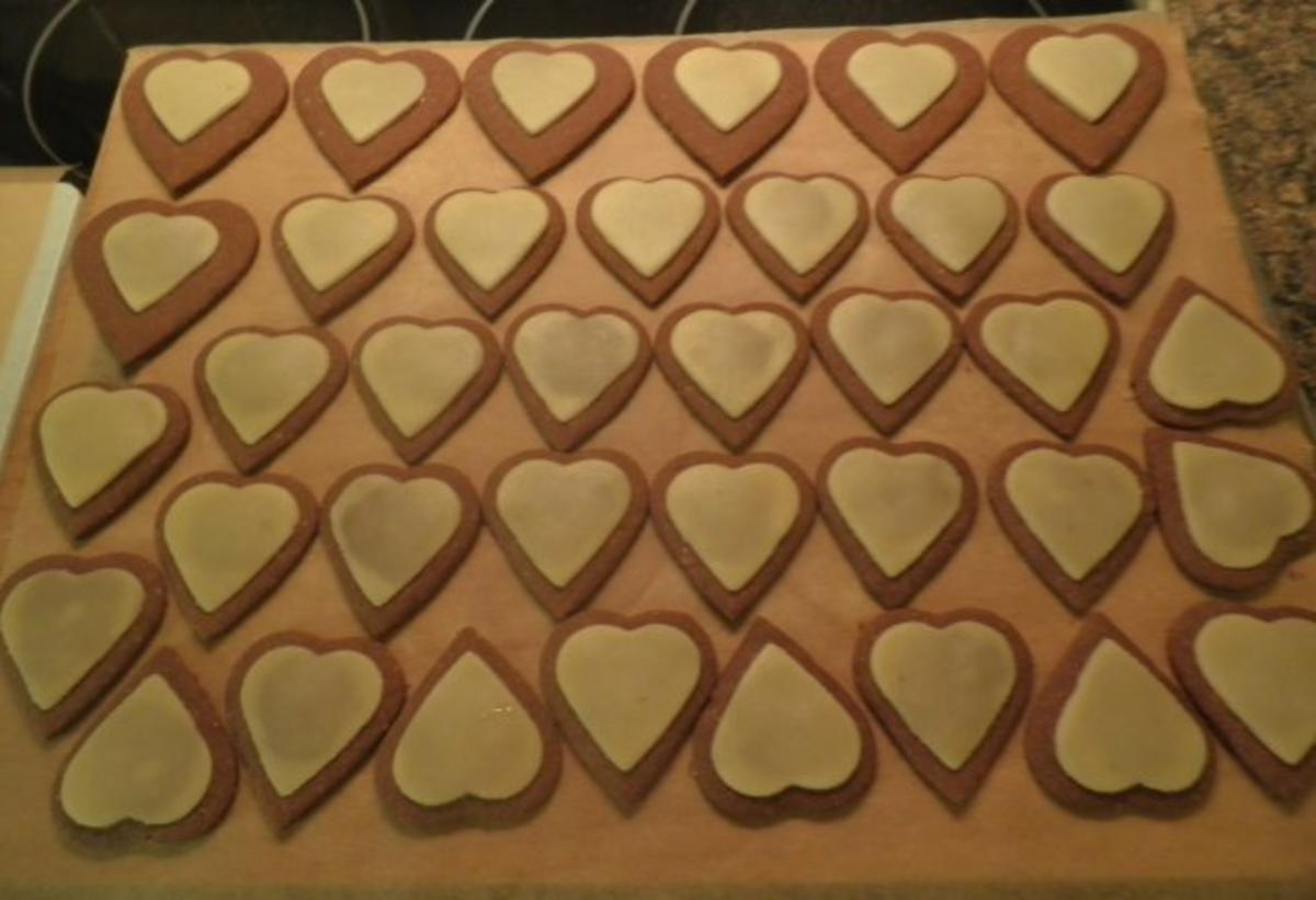 Marzipan - Schokoladen - Herzen ... - Rezept - Bild Nr. 13