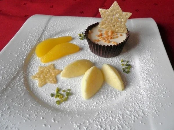 Rezept: Mandel - Panna Cotta im Schokoladenmantel, Mandel - Panna Cotta im Schokoladenmantel, - Rezept