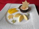 Mandel - Panna Cotta im Schokoladenmantel, - Rezept