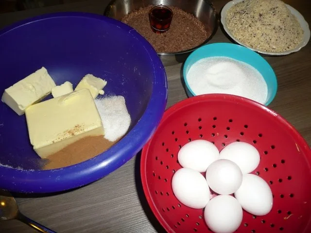 Weihnachtsgebäck : Zimtwaffeln mit Mandeln + Blockschokolade - Rezept - Bild Nr. 2