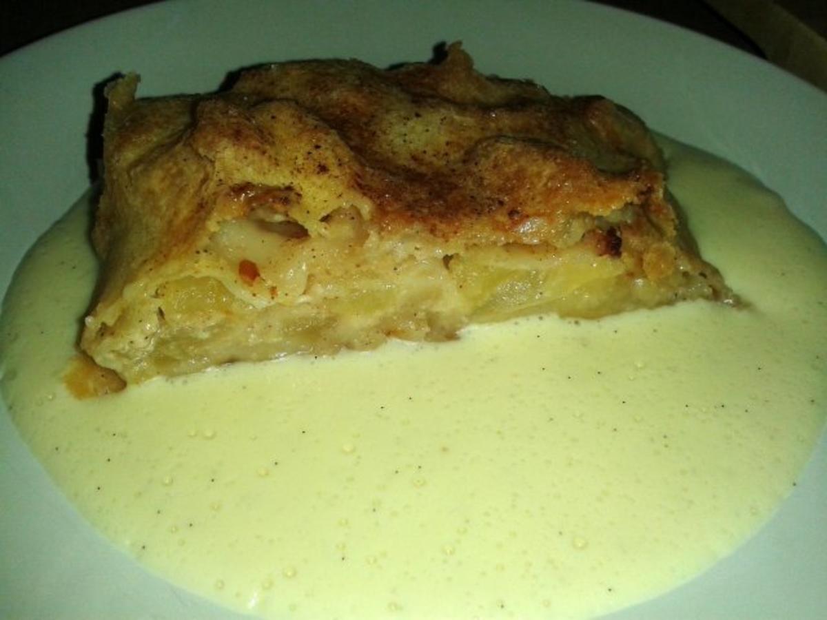 Apfelstrudel mit Strudelteig und Weizenmehl - Rezept mit Bild - kochbar.de