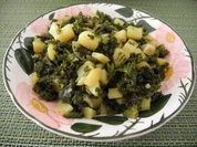 Grünkohl mit Kartoffelwürfel - Rezept