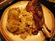 Rezept: Geflügel: Putenkeulen im Römertopf gegart Geflügel: Putenkeulen im Römertopf gegart - Rezept