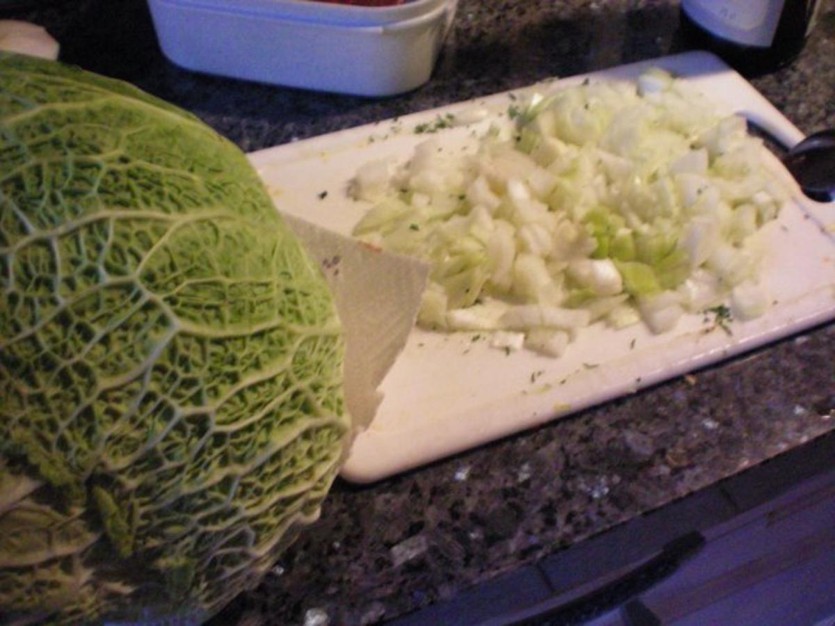 Gemüse: Wirsing geschmort - Rezept
