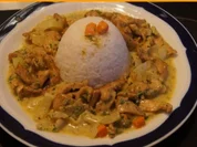 Hähnchenbrustfilet in Kochsahne und Reis - Rezept