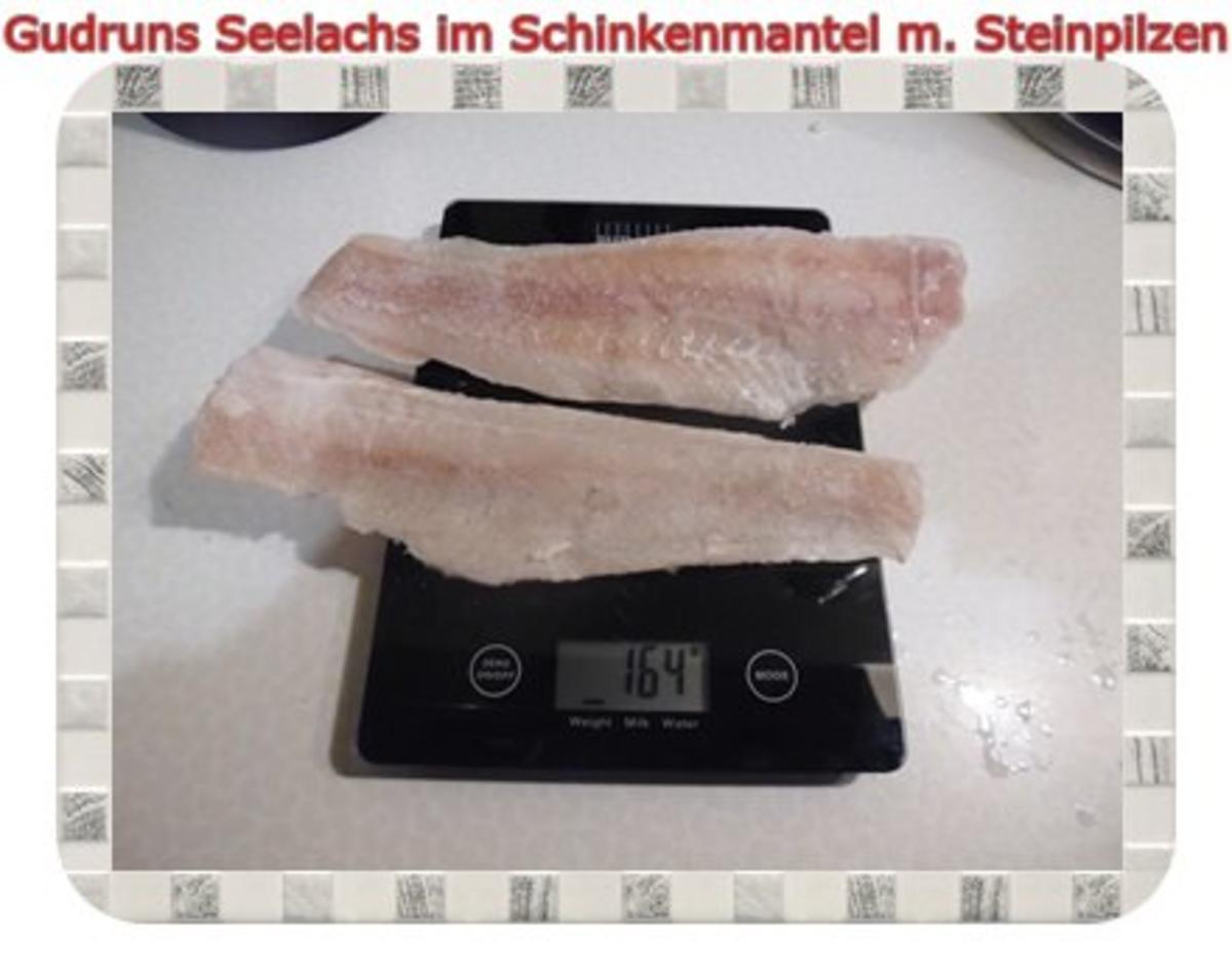 Fisch: Seelachs im Schinkenmantel mit Steinpilzen - Rezept - Bild Nr. 2