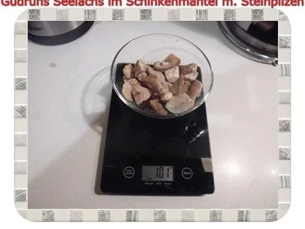 Fisch: Seelachs im Schinkenmantel mit Steinpilzen - Rezept - Bild Nr. 3