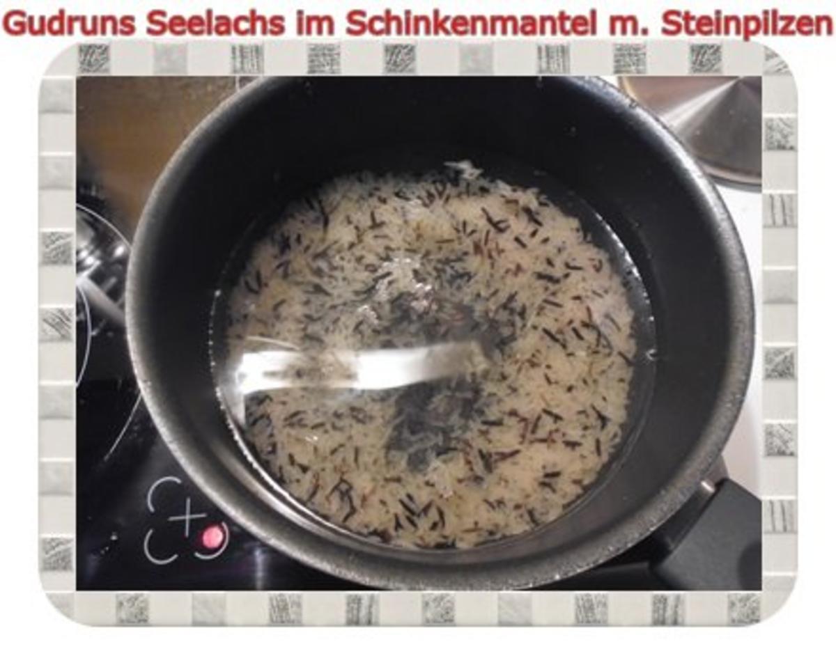 Fisch: Seelachs im Schinkenmantel mit Steinpilzen - Rezept - Bild Nr. 5