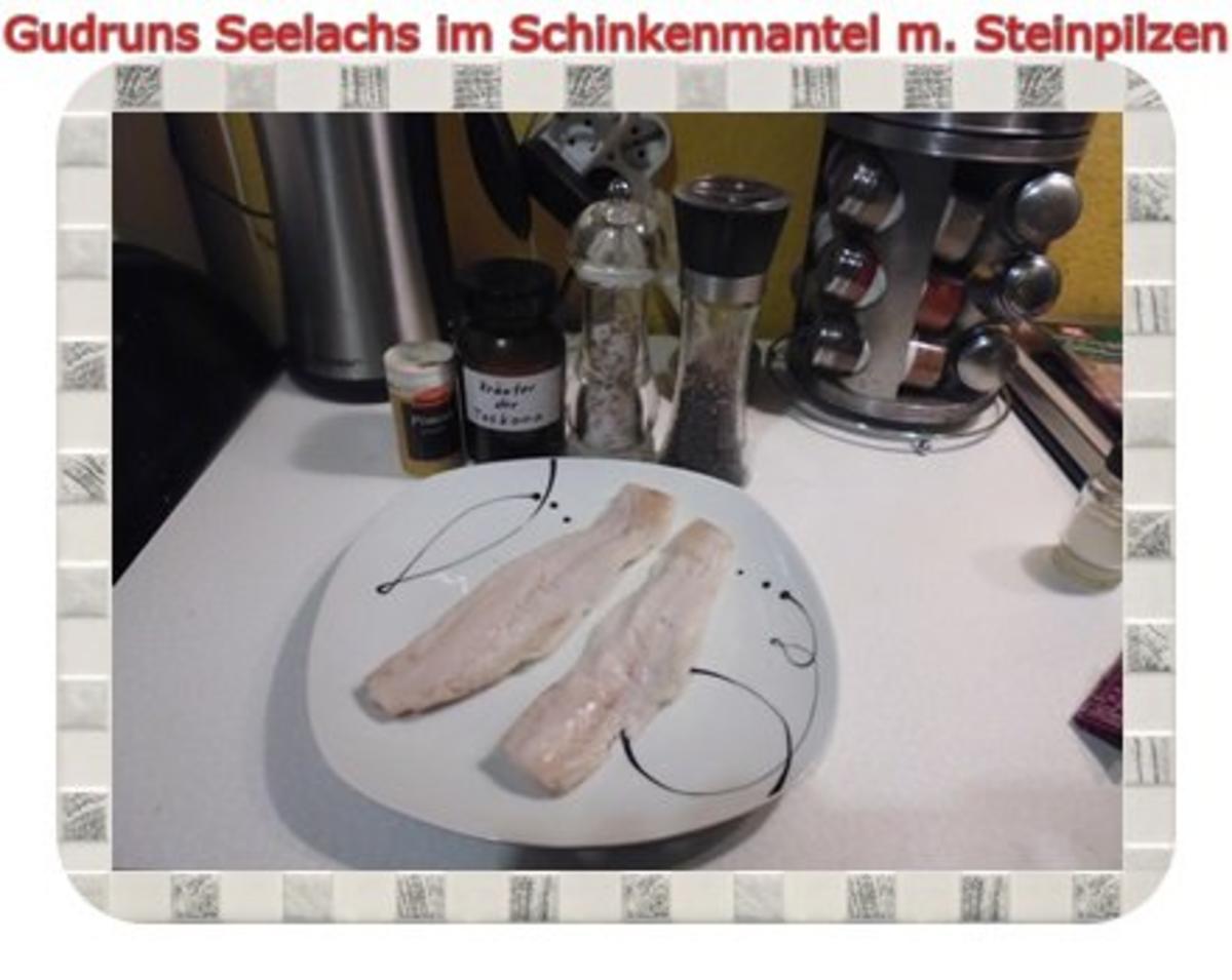 Fisch: Seelachs im Schinkenmantel mit Steinpilzen - Rezept - Bild Nr. 6
