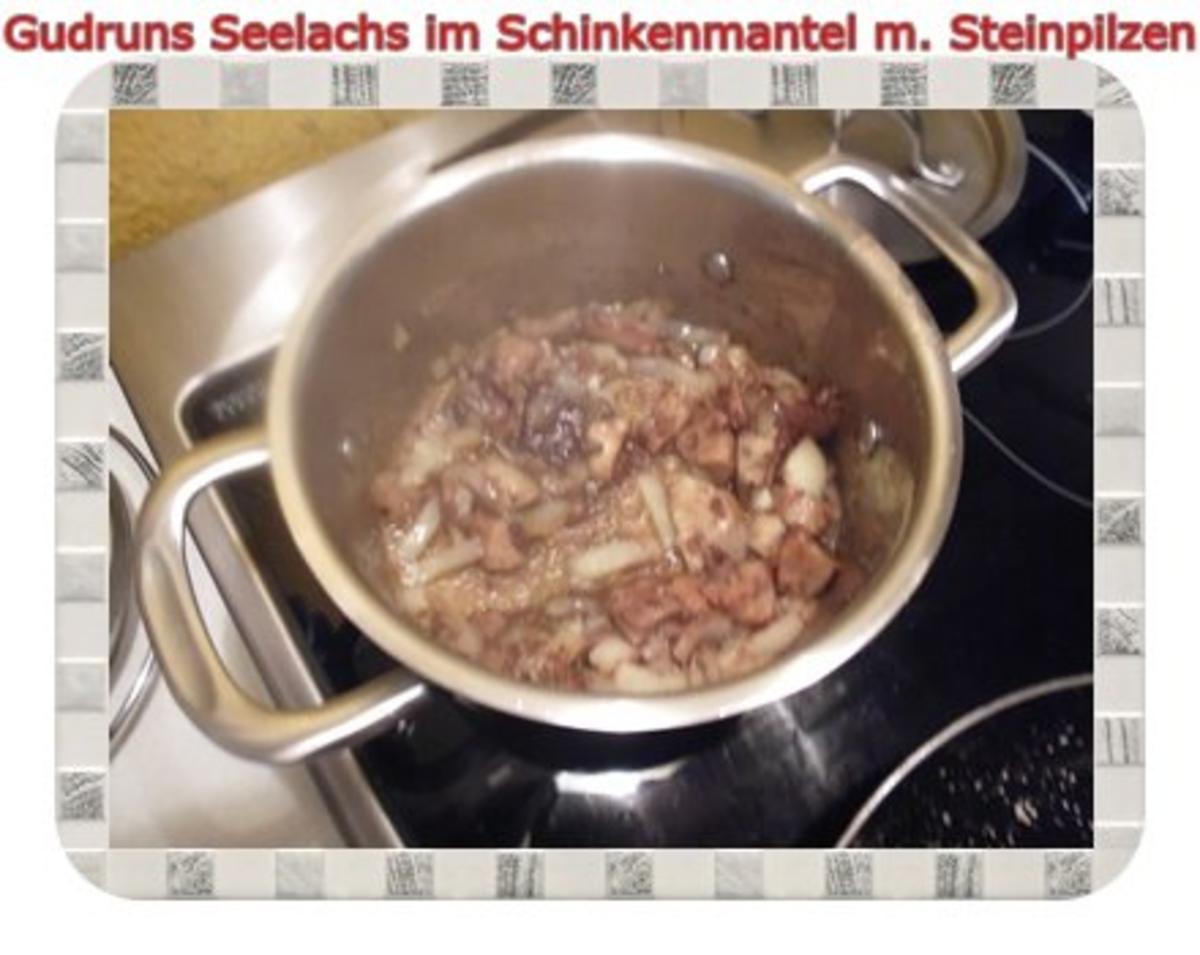 Fisch: Seelachs im Schinkenmantel mit Steinpilzen - Rezept - Bild Nr. 13