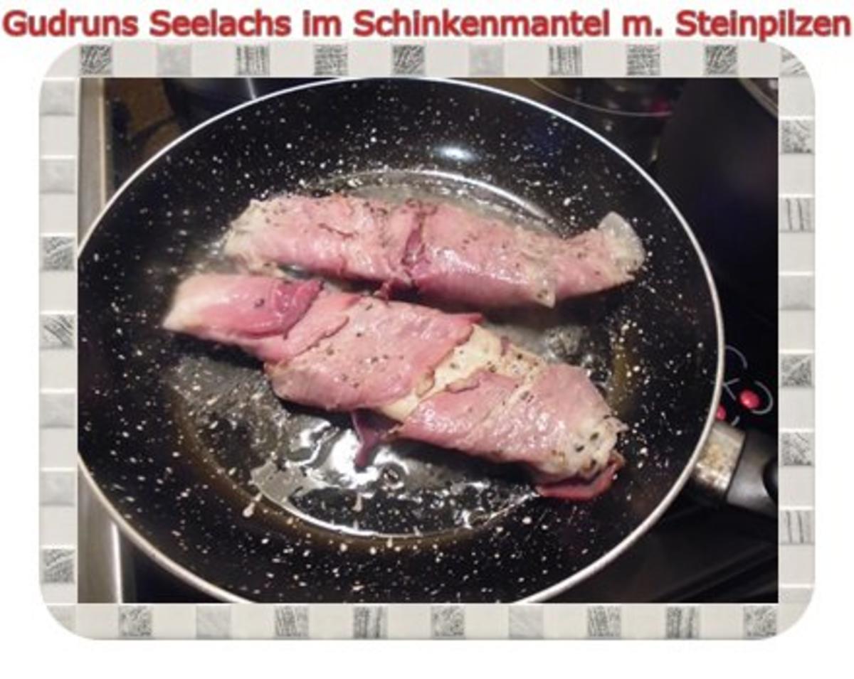 Fisch: Seelachs im Schinkenmantel mit Steinpilzen - Rezept - Bild Nr. 15