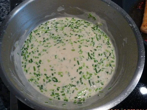 Linguine mit Käse-Schnittlauch-Sauce und Lachs - Rezept - Bild Nr. 5