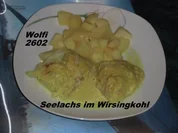 Fisch - Seelachs in Wirsingkohl mit Currysoße - Rezept