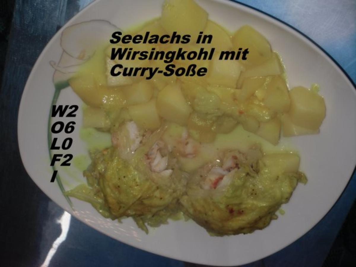 Fisch - Seelachs in Wirsingkohl mit Currysoße - Rezept - Bild Nr. 2